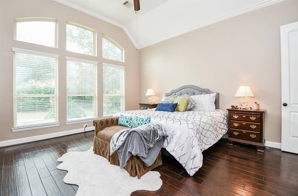 Step into the sanctuary of theprimary bedroom.
