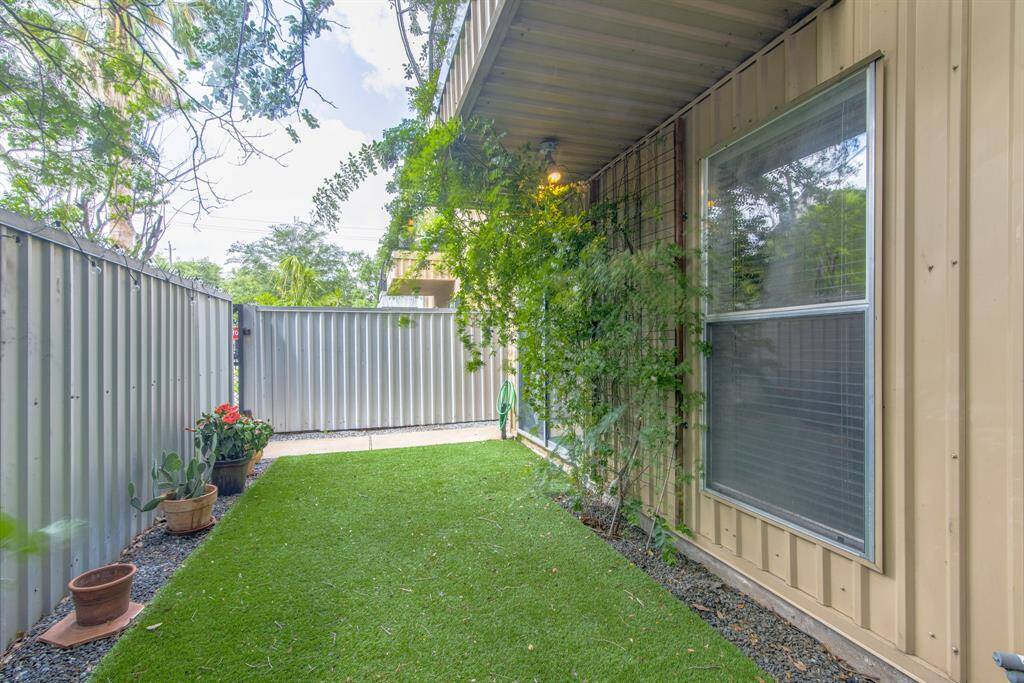 Spacious patio yard space.