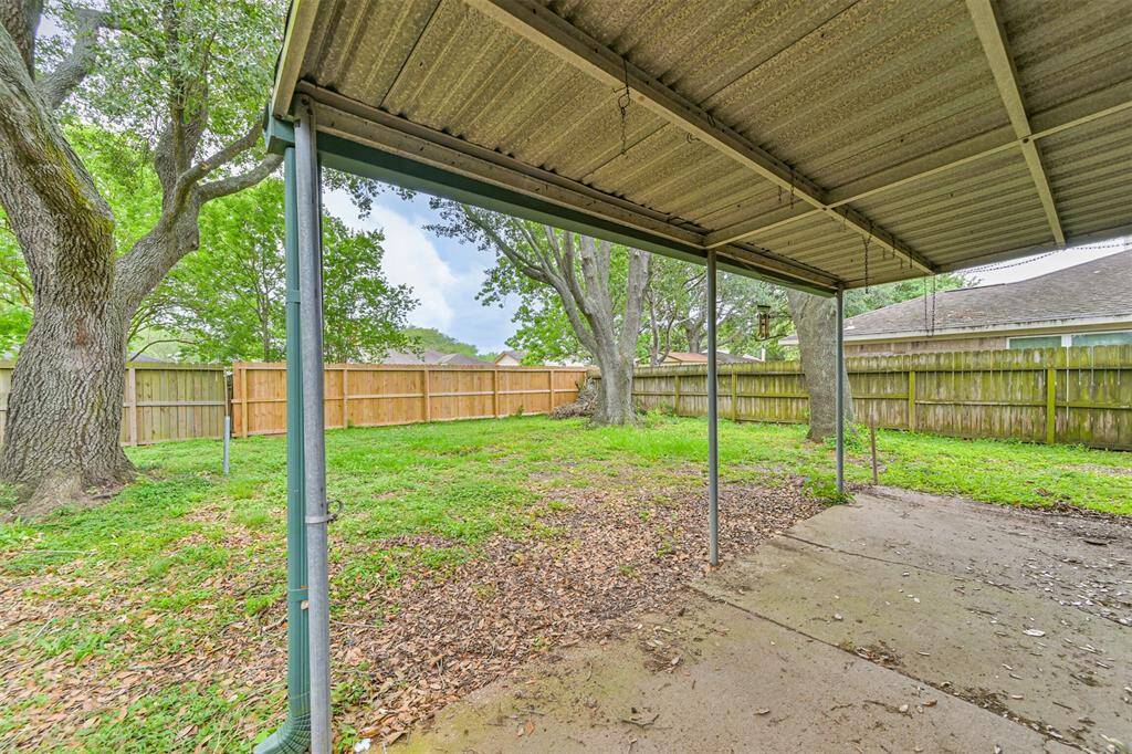 Covered patio