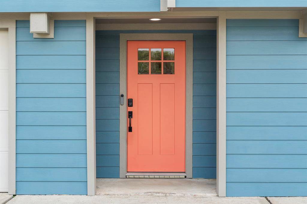 A new (2022) Craftsman-style front door adds charm and curb appeal.