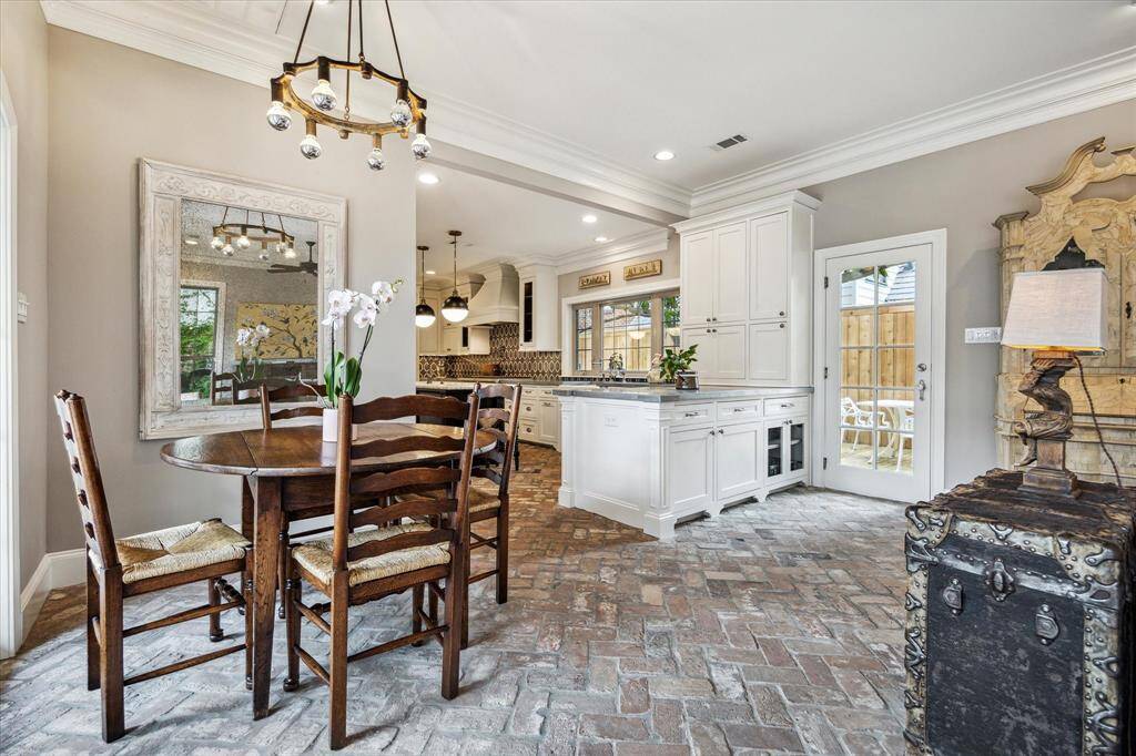 The open floor plan was thoughtfully designed for both daily living and grand entertaining.