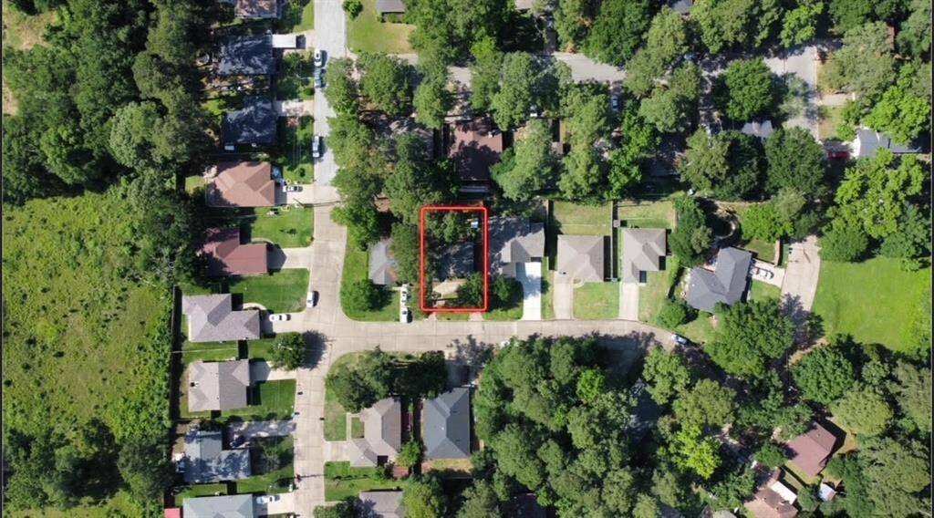 Aerial view of home located in Sandbrook.