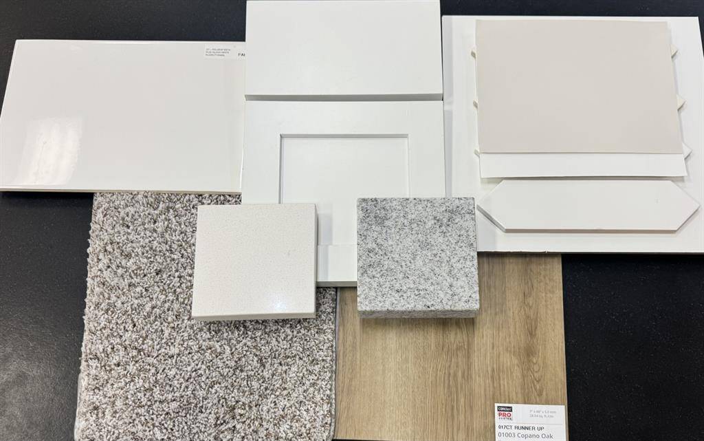 Final interior selections for 3109 Arrowwood Drive.
