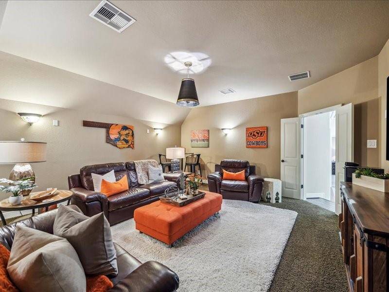 Here is one of the expansive secondary bedrooms.  Just through that door is a large walk in closet.