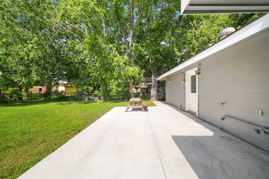 Large patio for entertaining.