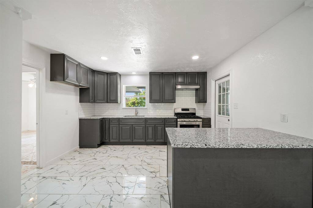 Brand new kitchen cabinets and granite counters.