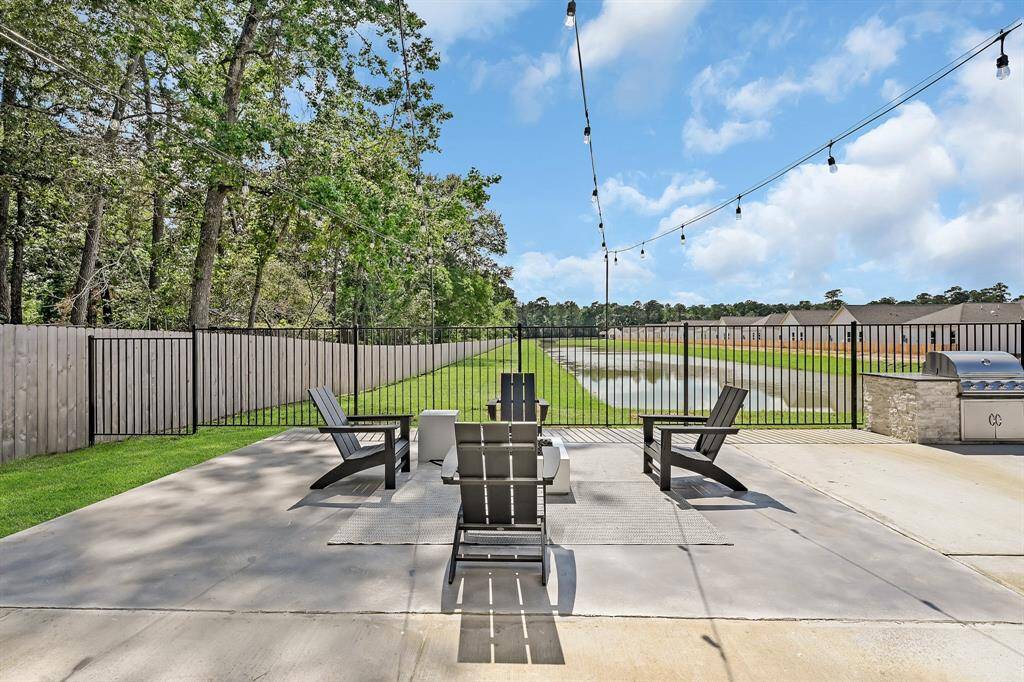 Recreational area facing the future walking trail around the pond and dog park!