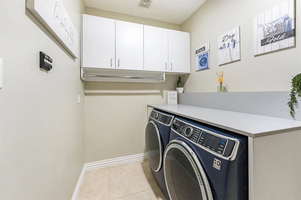 Utility room inside the main home.