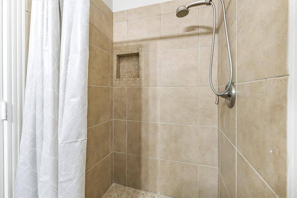 Shower in guest house.
