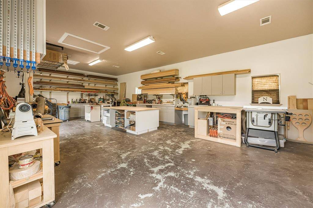 Inside the workshop.