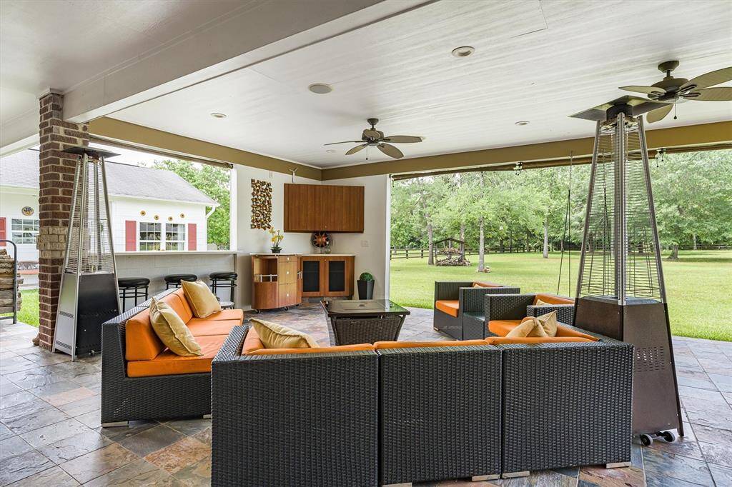 Another view of the back patio.