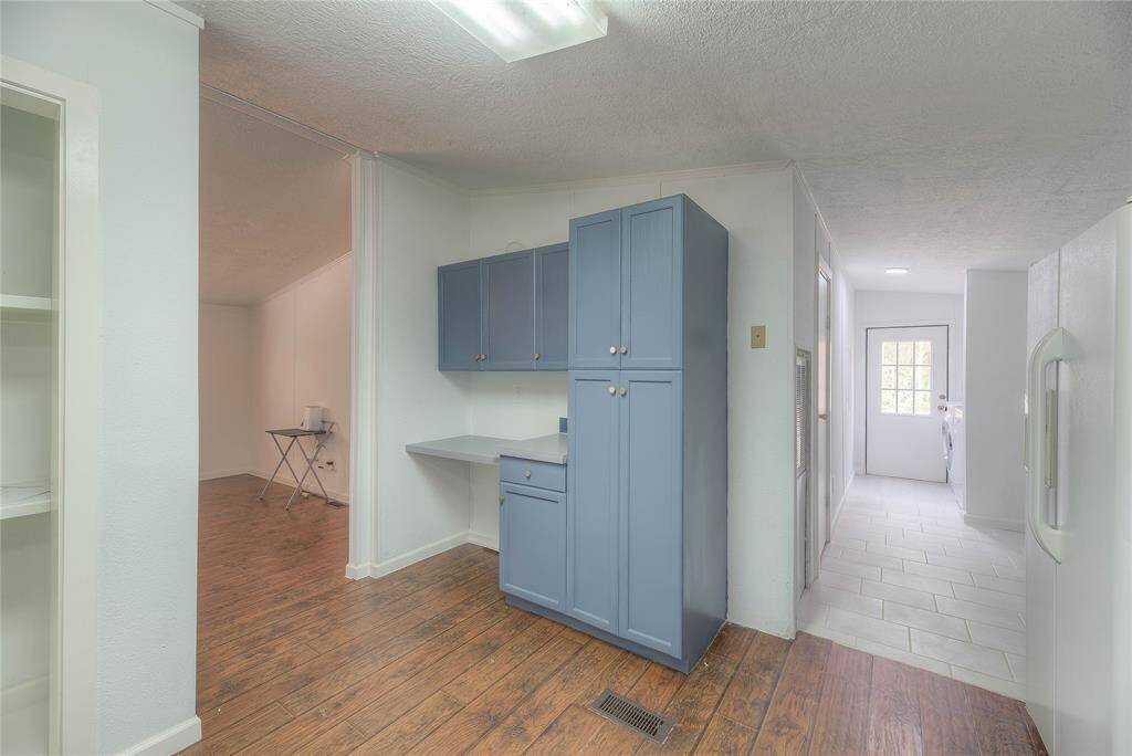 Kitchen open to family room.