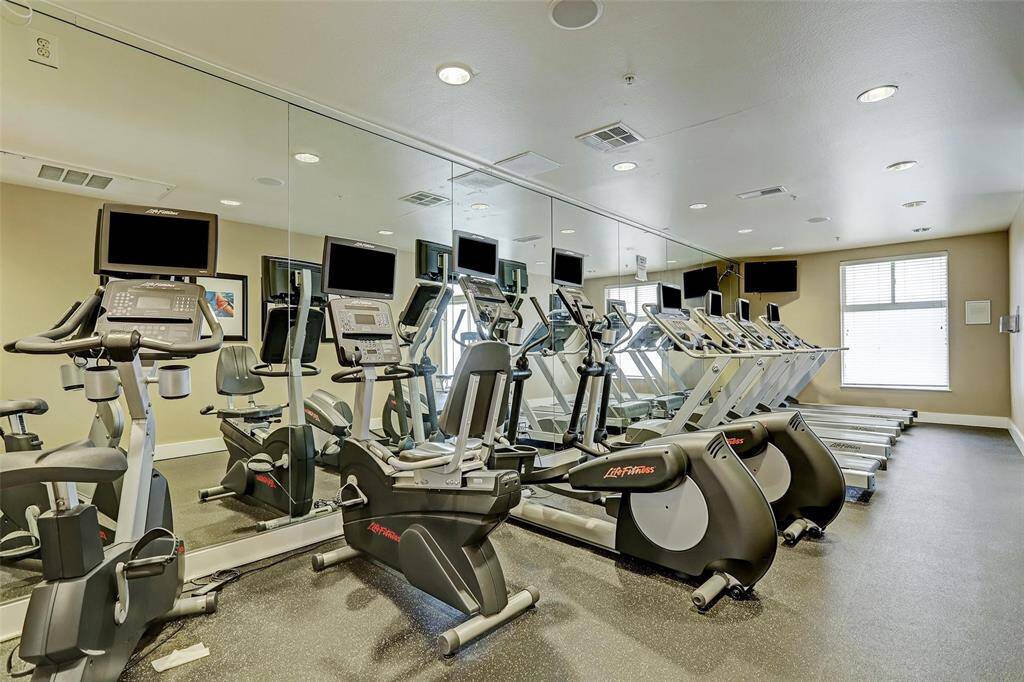 Additional view of workout room.