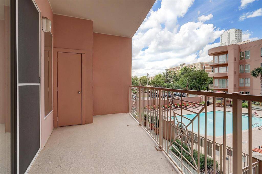 Relax on a private balcony with gorgeous views overlooking the pool.