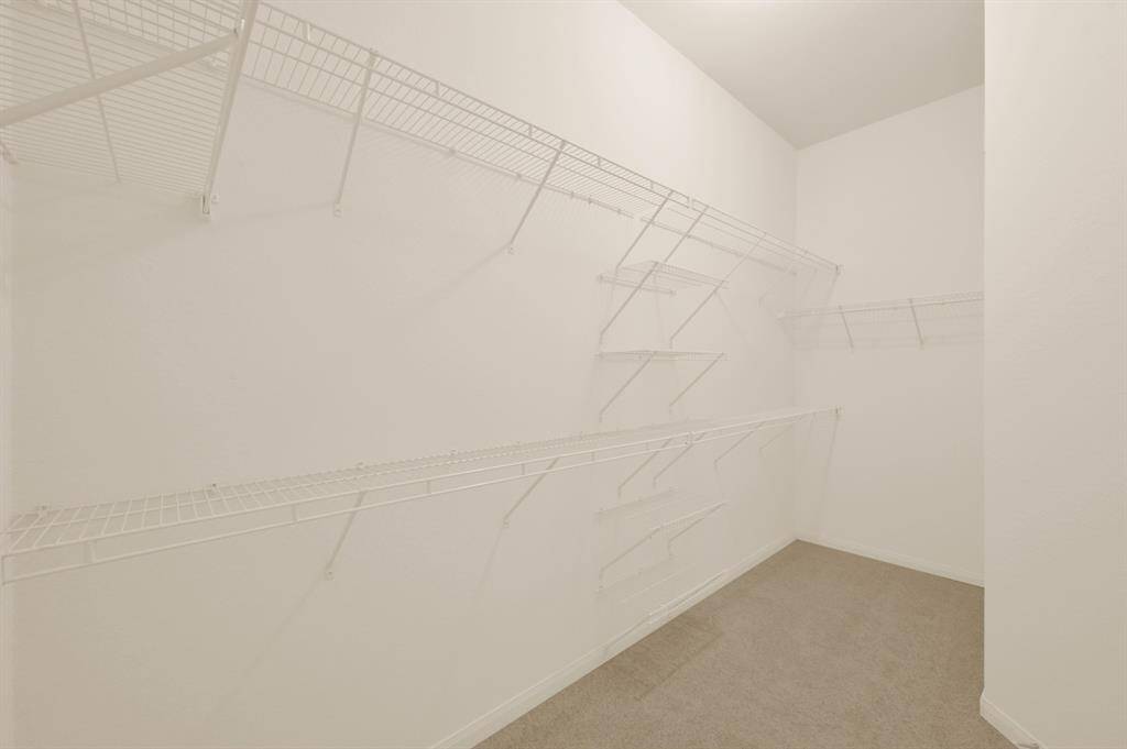 Large master closet.