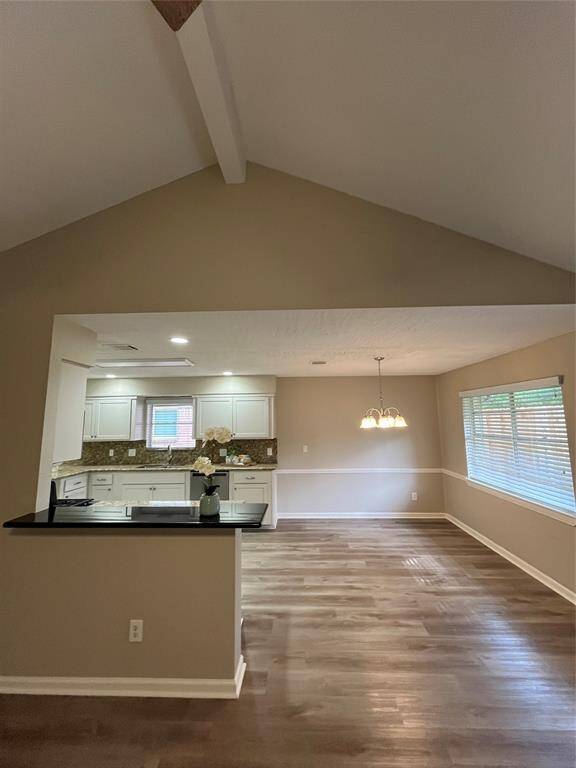 View into kitchen/breakfast area.