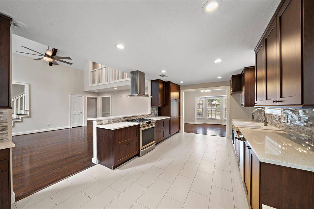 Updated kitchen and open floor plan