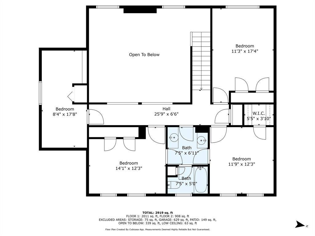 Upstairs Floor Plan