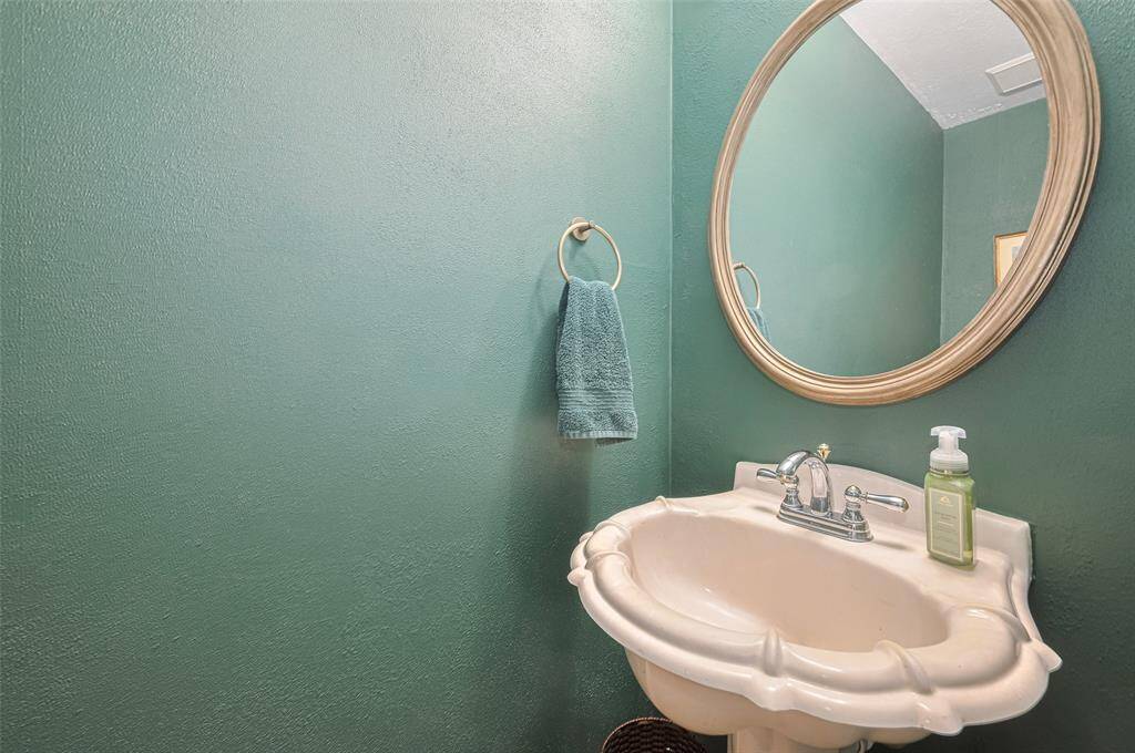 Half bath on the 1st floor