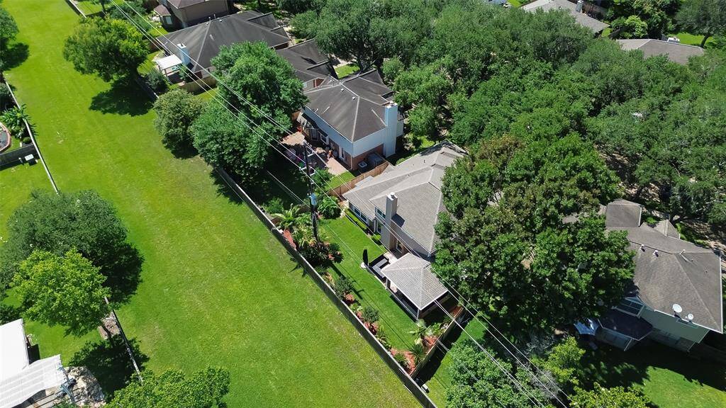 green space behind the home