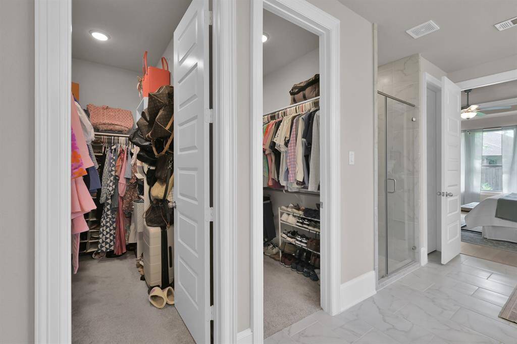 Not ONE large closet... but TWO!