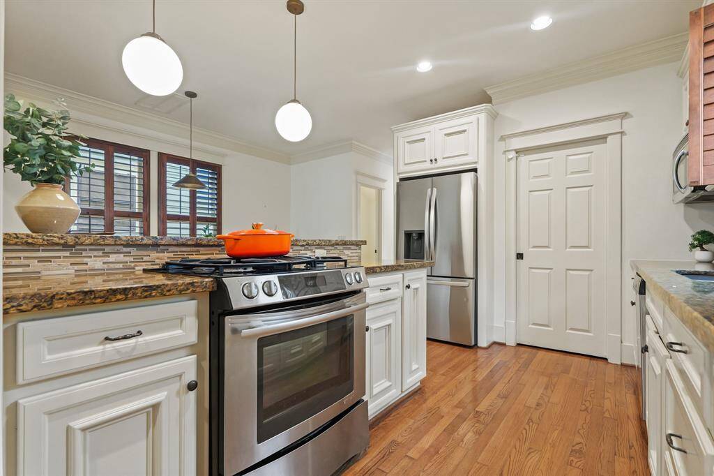 Sleek stainless steel appliances, offering both style and functionality.
