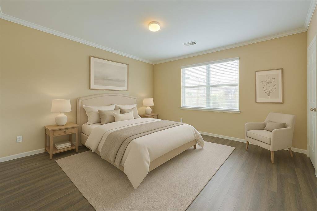 **Virtually staged** primary bedroom