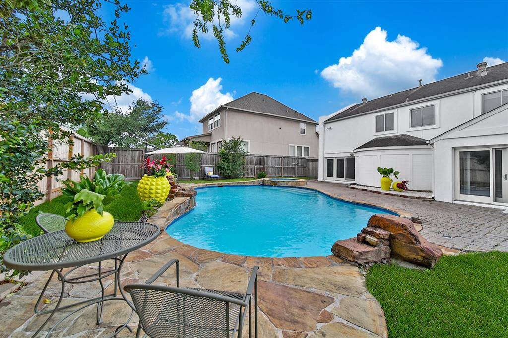 Upgraded Heated Pool with Separate Jacuzzi- Both Replastered, Tiles updated, Color lights throughout both pool and jacuzzi.