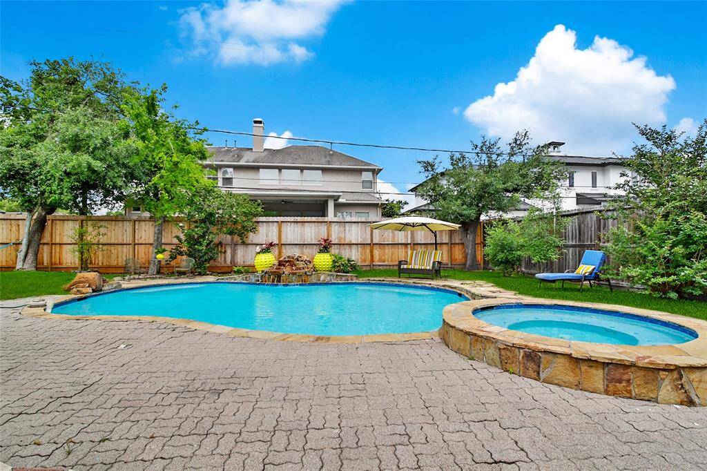 View from your Master bedroom with door leading to your backyard Oasis.