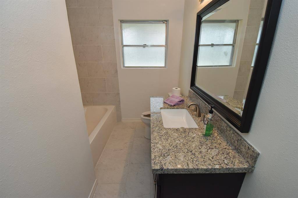 Updated hall bath.