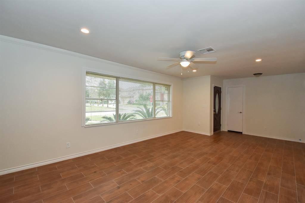 A view of the formal living room from the dining room.