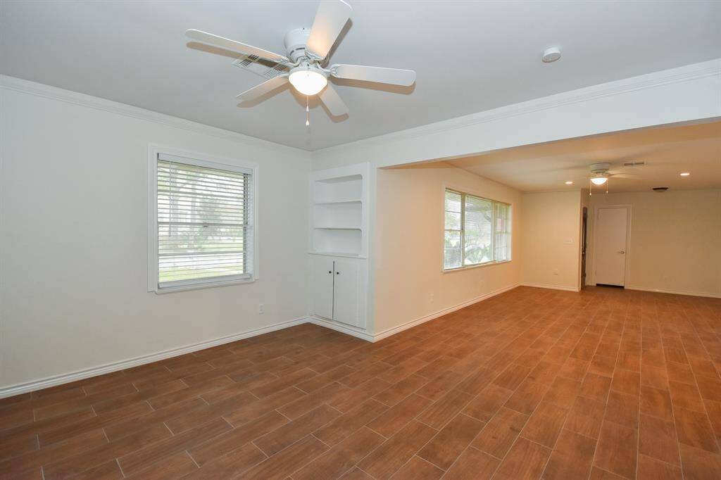 Built ins in the formal dining room for storing serving pieces.