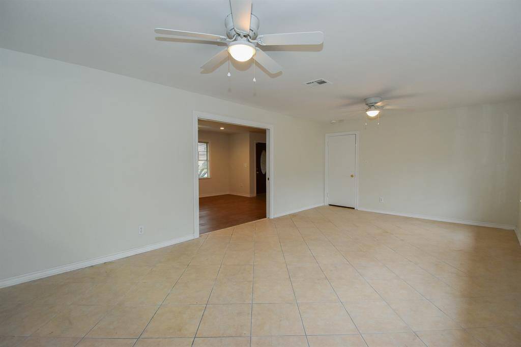Entering from the living room into the family room...