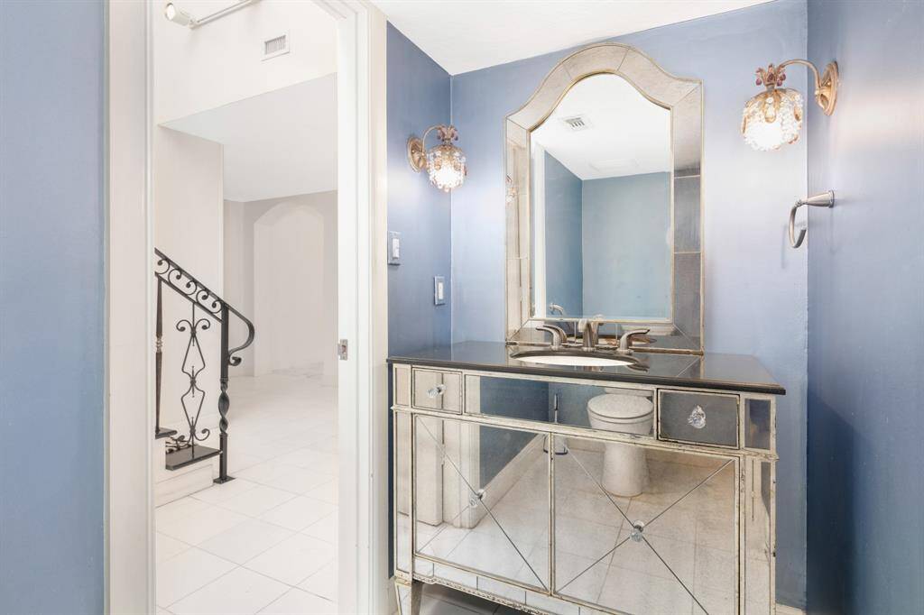 Half bath under staircase