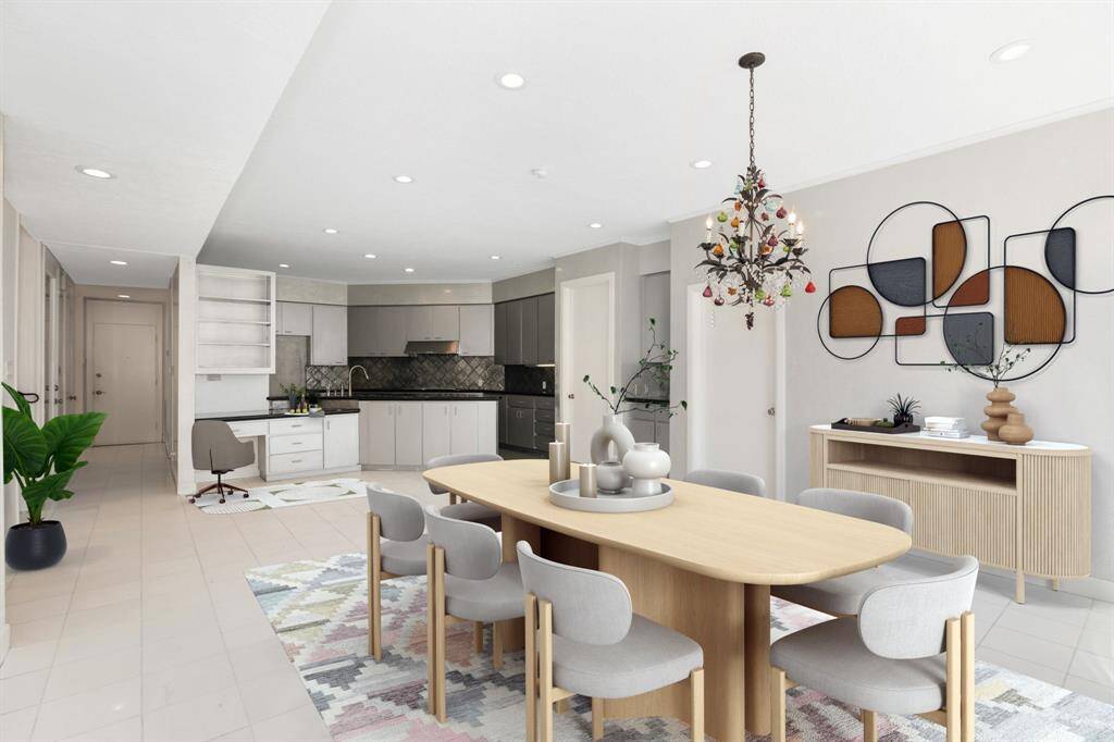 Breakfast area off kitchen.