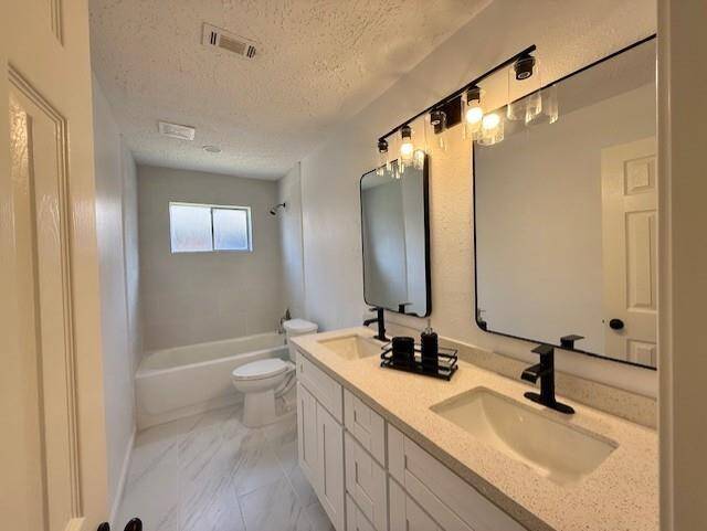 2 ND FULL BATHROOM, NEW VANITY, TUB, TILES, DOORS,MIRROR, FAUCETS.