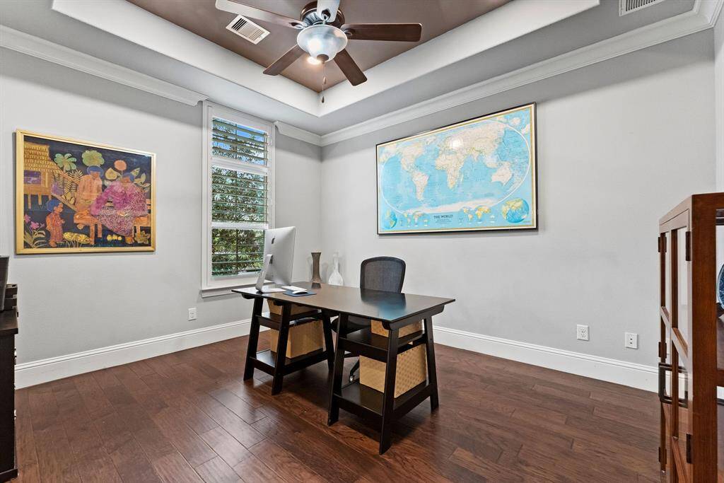 Bright and airy home office