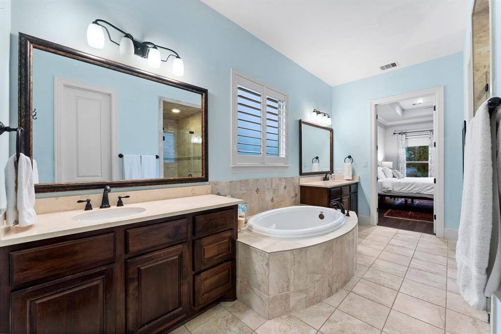 Double vanities with loads of storage