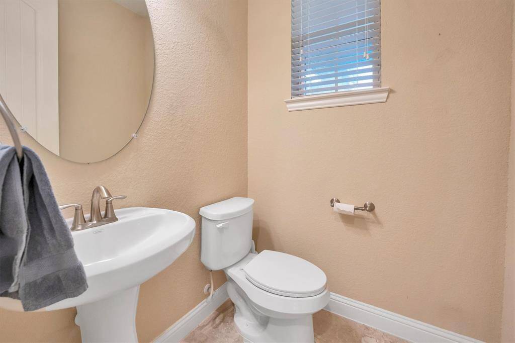 Half bath for guests.