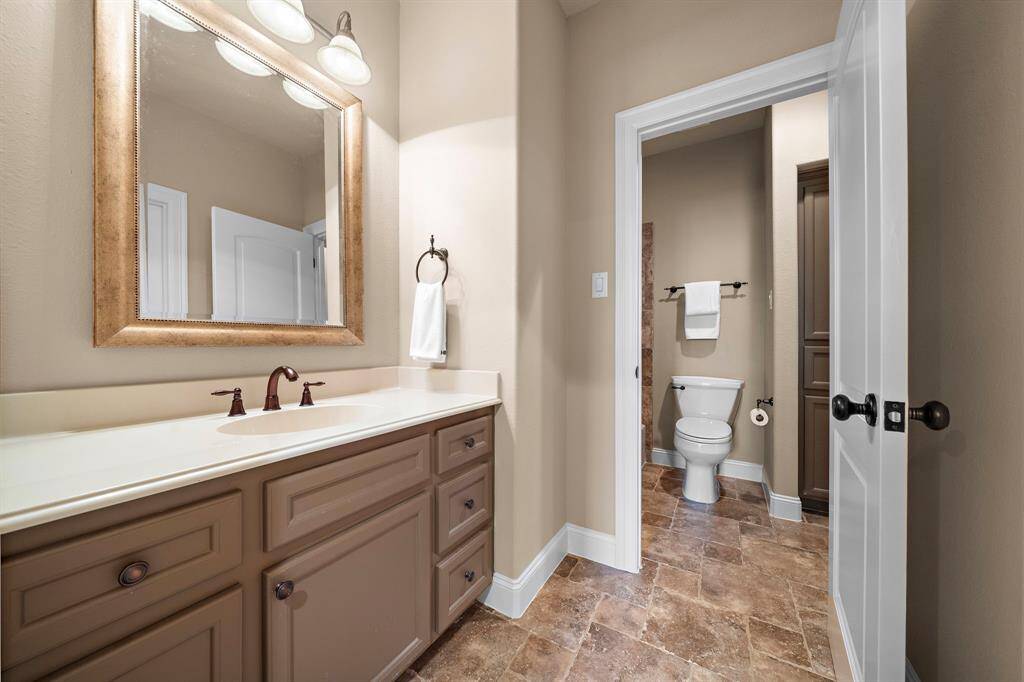 Jack and Jill bathroom featuring elegant finishes and dual access for easy sharing.