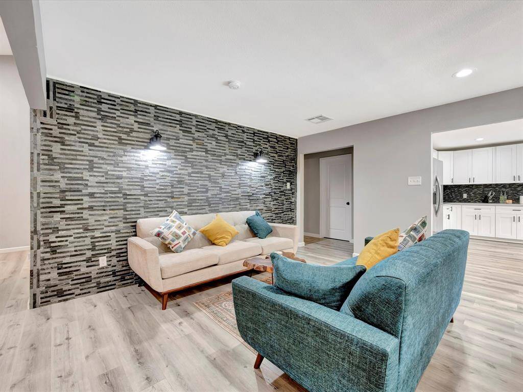 Large space can function both as dining and formal living