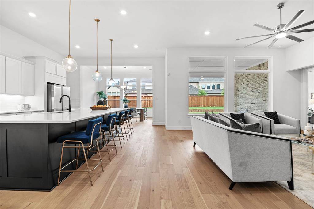 Engineered hardwood floors in 1st floor main living areas.