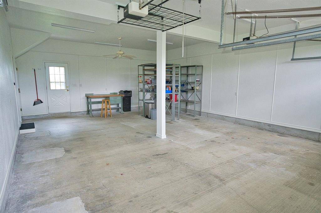 Even room for a workshop, yard equipment