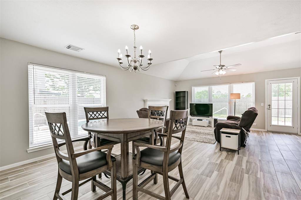 Formal dining and living area