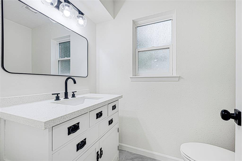 Half Bath on First Floor
