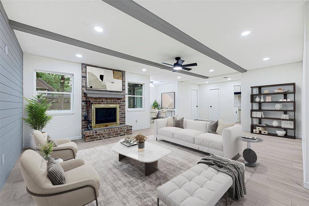 Virtually Staged Living Room