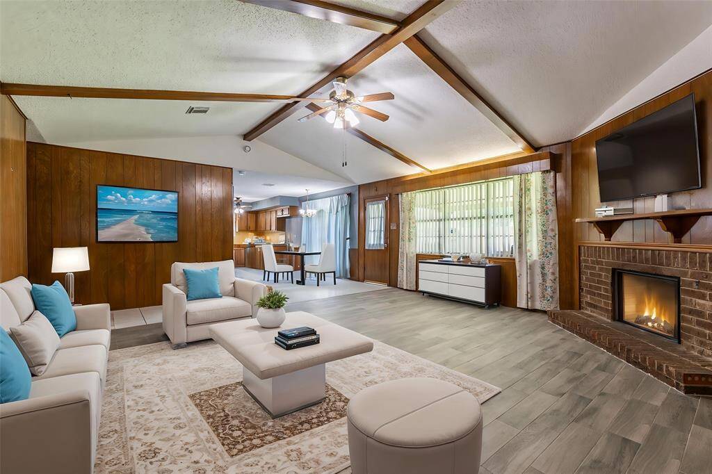 Virtually Staged Living Room