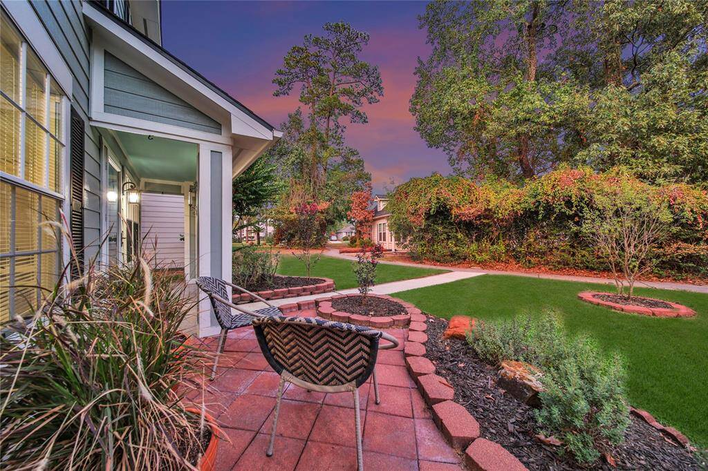 Enjoy your morning coffee on the front patio.