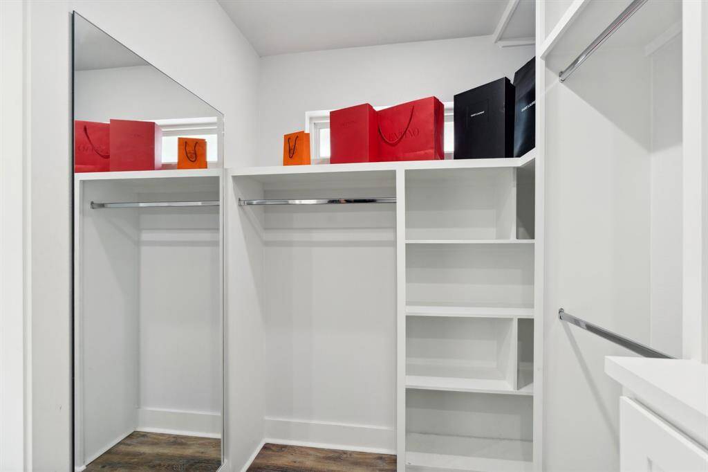 Walk-in closet #1 also has full body mirror.