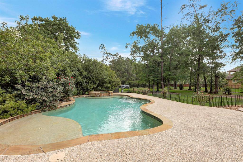 Serene backyard with swimming pool
